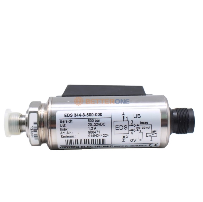 Compact electronic pressure switch with integrated digital display EDS 344-3-600-000