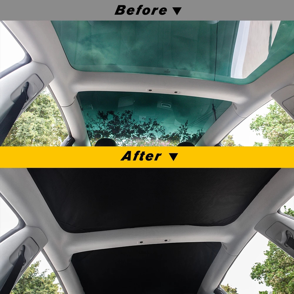 Car Accessories Front Rear Side Car Sunshade Roof Skylight Shades For Tesla Model 3 Three 2017-2020