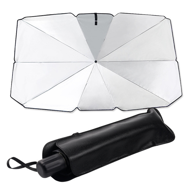 Car Interior Accessory Foldable Car Windshield Sun Shade Umbrella UV Protection Heat Insulation Parasol Auto Front Window Cover