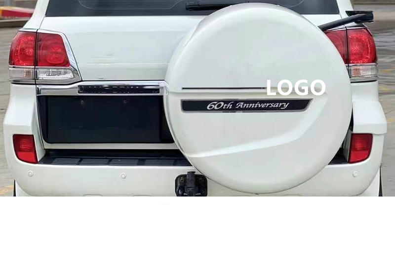 Tail Emblem Car Rear Spare Tire Cover Sticker Body Sticker For Toyota Land Cruiser 2008-2015