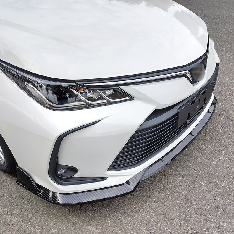 Plate Lip Body Kit Carbon Surface Decorative Strip Chin Shovel Front Bumper Spoiler Protector For Toyota Corolla 2019 2020