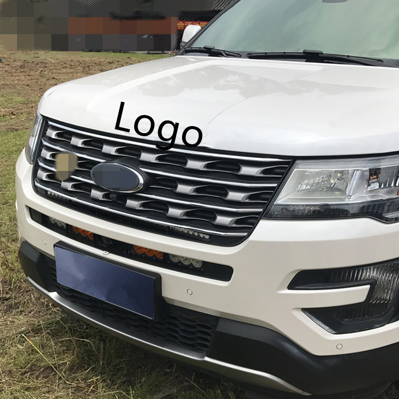 Car Styling Car Accessories Car Chrome Bonnet Emblem 3D Logo Alphabet Sticker For Ford Explorer 2010- 2021 Accessories