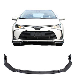 Plate Lip Body Kit Carbon Surface Decorative Strip Chin Shovel Front Bumper Spoiler Protector For Toyota Corolla 2019 2020