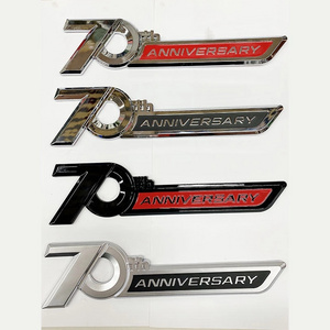 Car Sticker 70th Anniversary Emblem Logo For Toyota Land Cruiser LC200 LC300