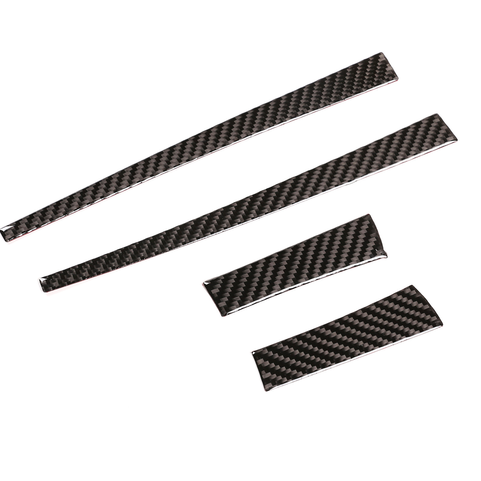 Soft Carbon Fiber Style Rearview Mirror Strip Trim Sticker Fit For Toyota Hilux 2015-2022 Auto Exterior Accessories