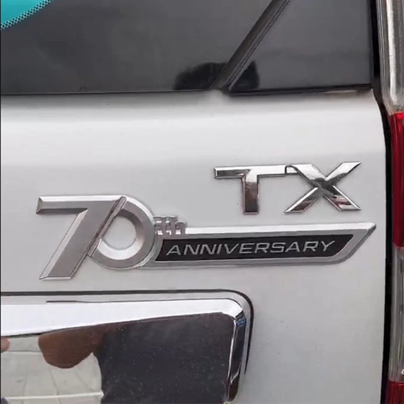 Car Sticker 70th Anniversary Emblem Logo For Toyota Land Cruiser LC200 LC300