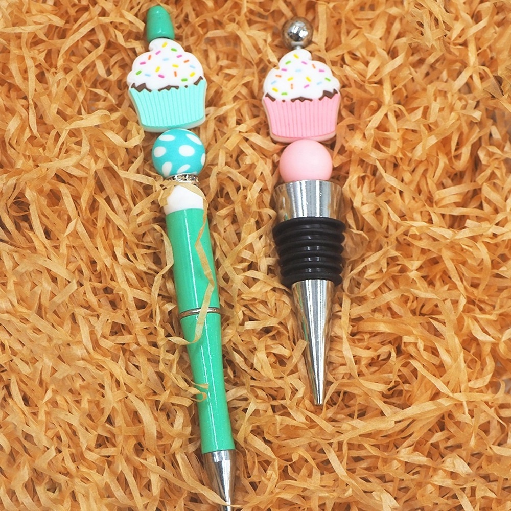 Wholesale DIY Food Grade Silicone Rodent Toy Nurse Gift Accessories Ice Cream Pen Charms