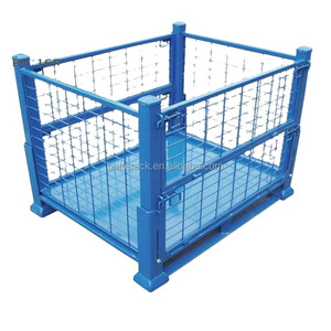 Collapsible Cage Pallet, Foldable Stillage, Warehouse Steel Stillage