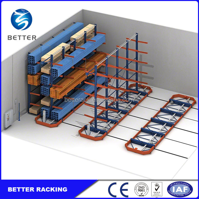 Adjustable Warehouse Storage Rack Heavy Duty Lumber Storage Cantilever Rack