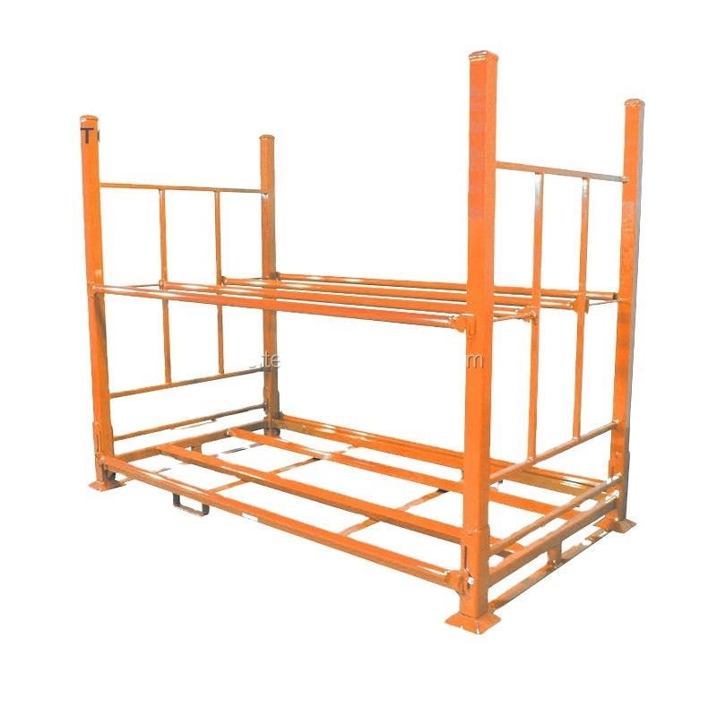 Warehouse Tire Stack Racks, Stackable and Foldable Tire Pallet Rack