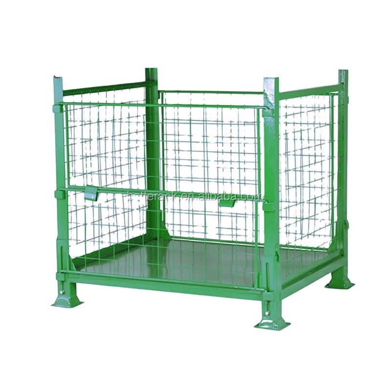 Collapsible Cage Pallet, Foldable Stillage, Warehouse Steel Stillage