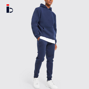 Designer Cotton Unisex Luxury Stacked Sweatsuit Men Hoodie Jogger Set Winter Thick Plain Custom Tech Fleece Tracksuit