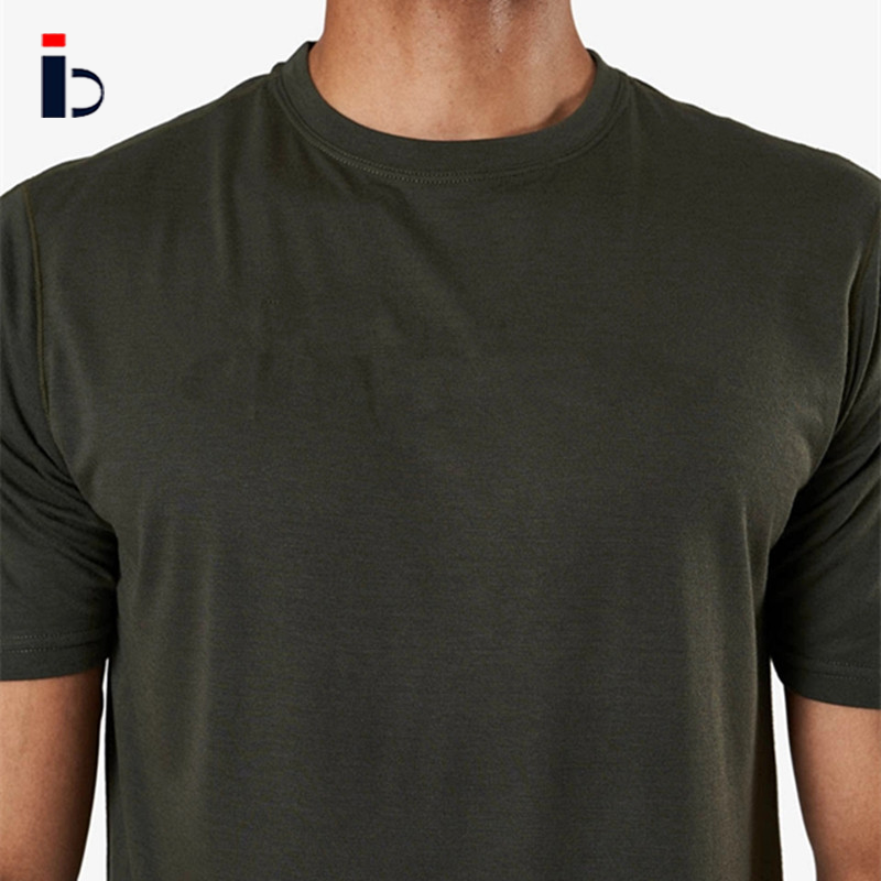 High Quality Wholesale Round Neckline Men 90 Polyester 10 Spandex Men Gym's T Shirt