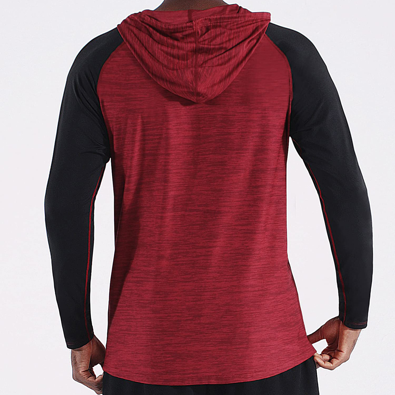 Breathable Hoodie Shirt Athletic Fitted Anti-Sweat Activewear Hoodies Pull Over Hoodies