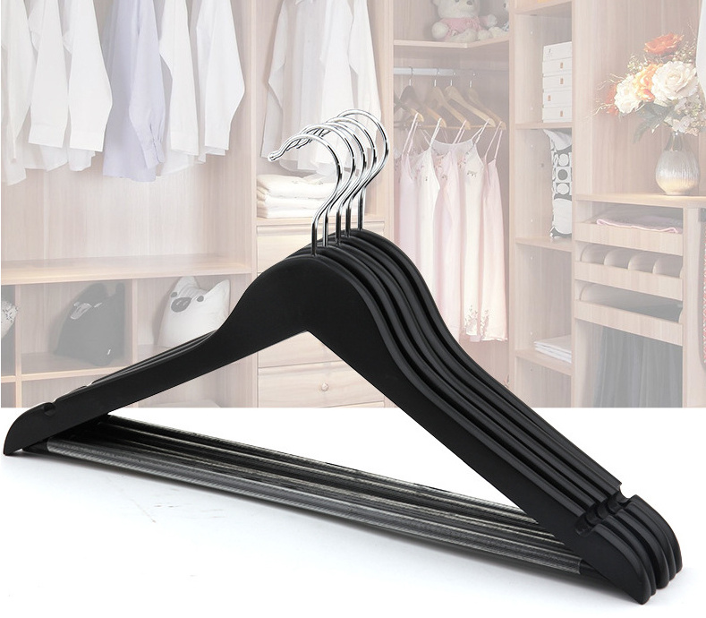 2023Betterall black wooden clothes coat suit hangers for black top hanger