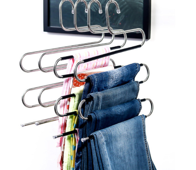 hight quality multi-layer Metal Hanger  for Scarf Tie Belt and Towel Clothes Organizer