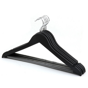 2023Betterall black wooden clothes coat suit hangers for black top hanger