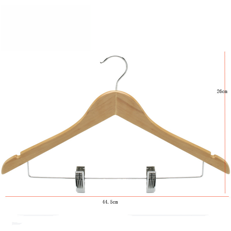 Betterall Hangers for Clothes Wood Pants Custom Metal Clip Adult Bottom Cedar Cheap Cloth Clothes Hanger