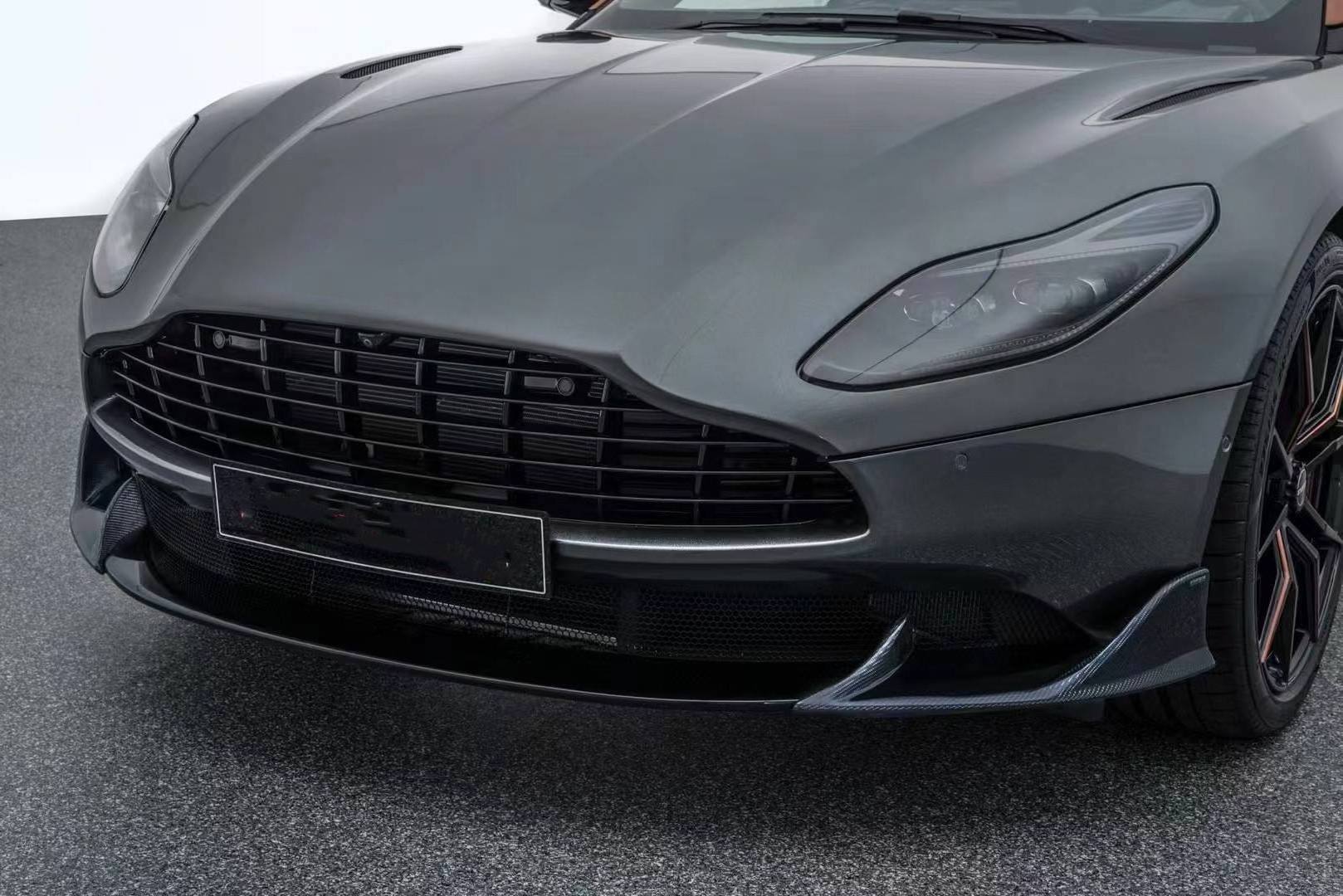 TOP Quality Dry Carbon Fiber Bodykit For Aston Martin DB11 Front Lips Splitter Ducktail Spoiler To  ST Style