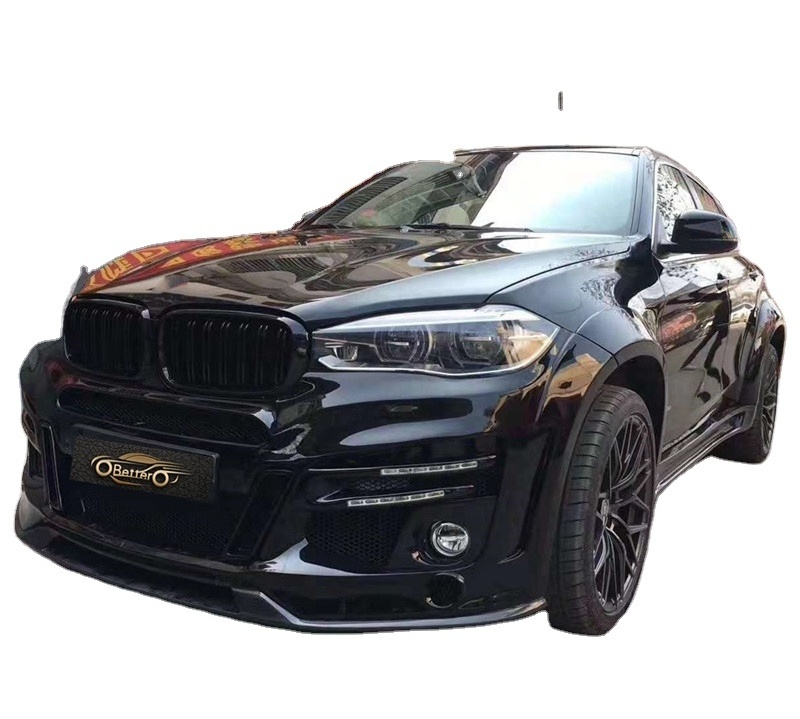 BTC High Quality Car Wide body kit For BMW X6 X6M F16 update to LUMA Style Front rear bumper hood With 4 output central Exhaust