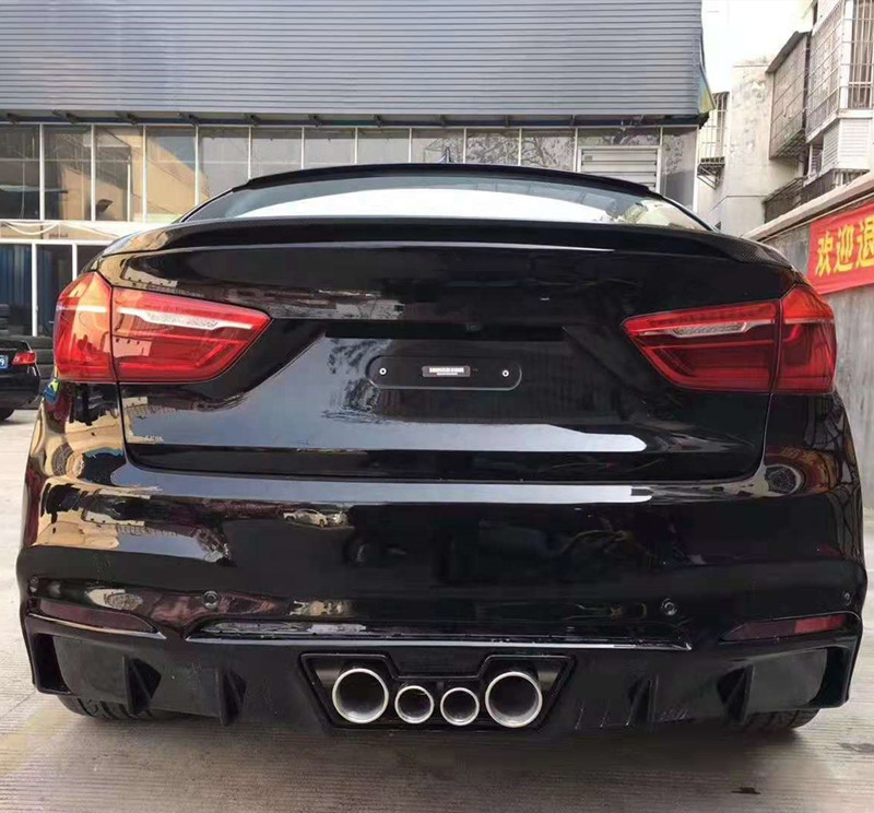 BTC High Quality Car Wide body kit For BMW X6 X6M F16 update to LUMA Style Front rear bumper hood With 4 output central Exhaust