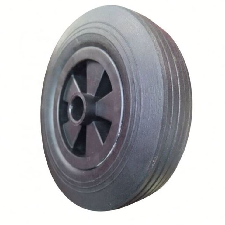 High Quality 8 inch 200x50 Trolley Front Wheel Plastic Solid Rubber Powder Tire