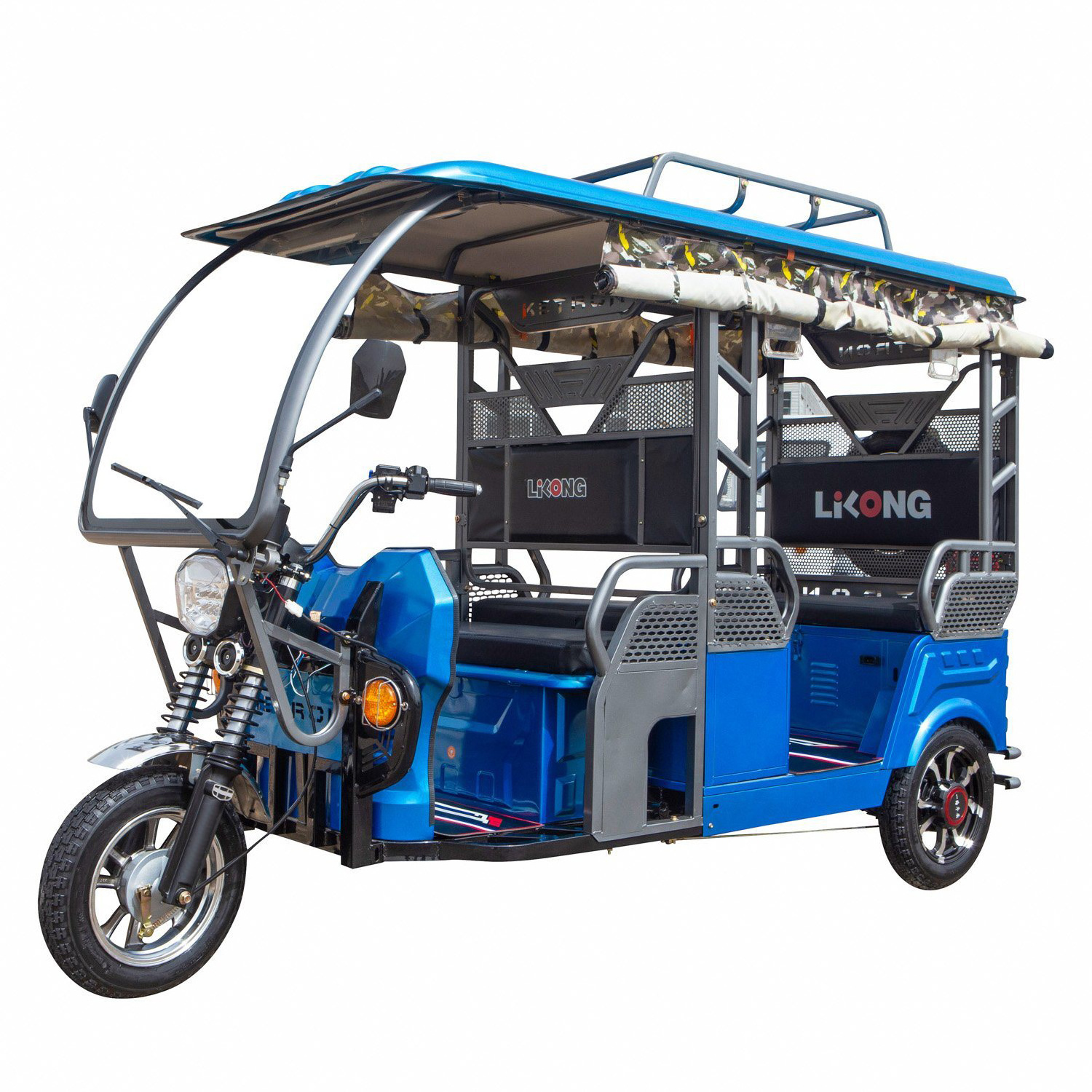 low price Chinese factory enclosed electric passenger tricycle