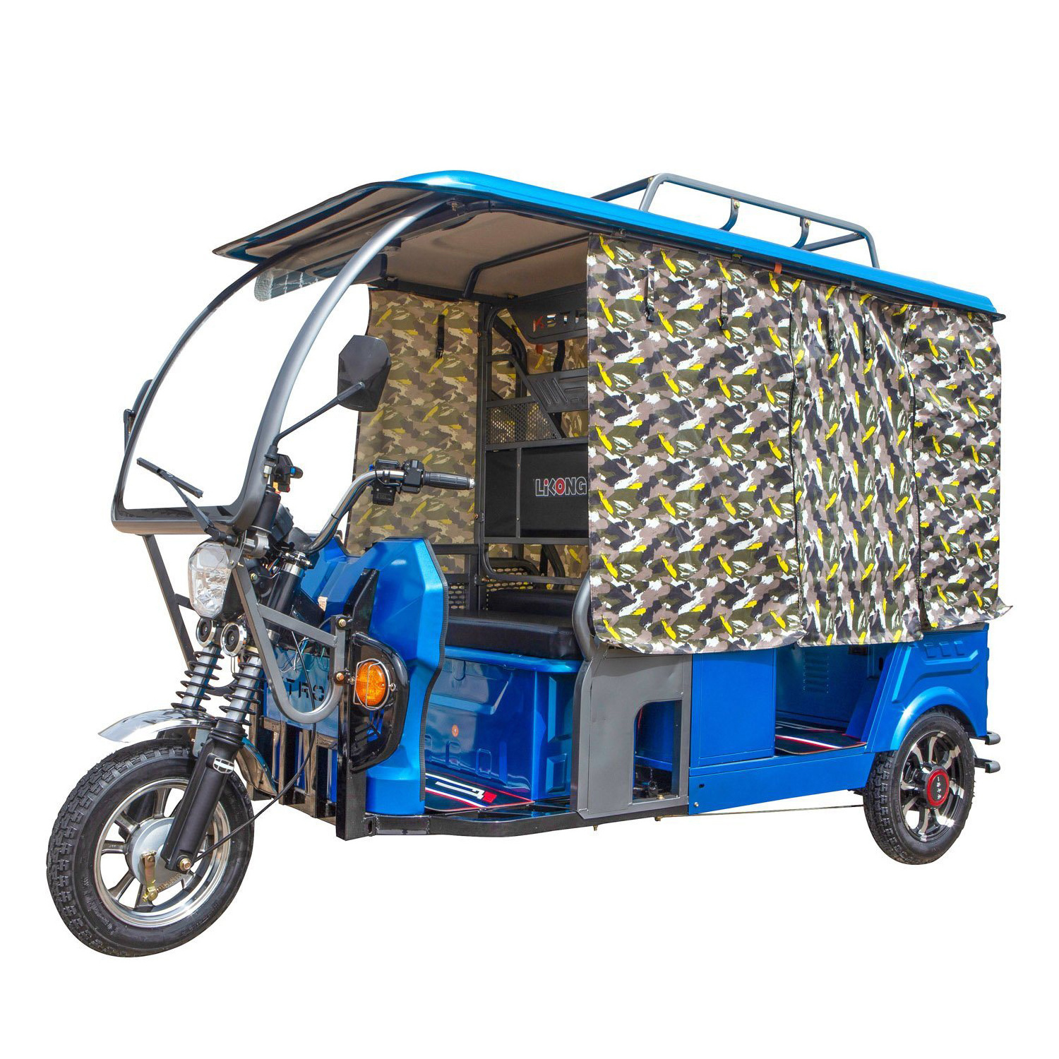 low price Chinese factory enclosed electric passenger tricycle