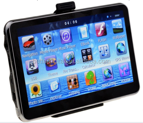 GPS car navigator with CE/ROHS certificates 7 inch