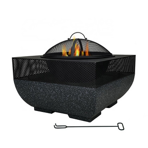 Modern New Design Firepit Camping BBQ Grill with Firepit Outdoor Cooker Wood-burning Stove Camping & Hiking Heater Brazier