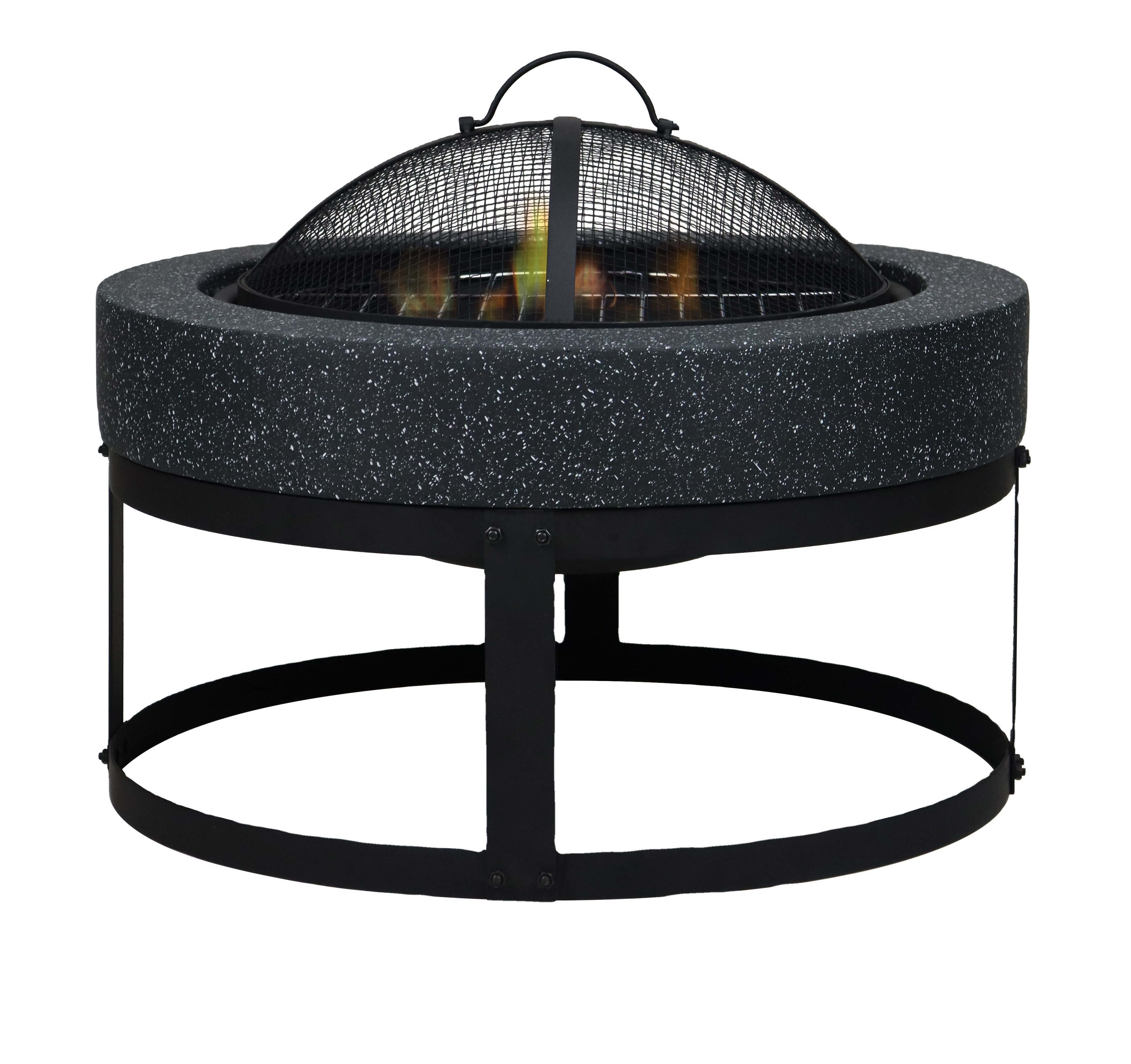 Hot Sale Portable Wood Burning Fire Pit Grill Outdoor Patio Garden Table with Fire Pit Home Heating 2 in 1 Outside Brazier