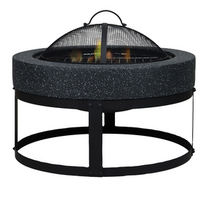 Hot Sale Portable Wood Burning Fire Pit Grill Outdoor Patio Garden Table with Fire Pit Home Heating 2 in 1 Outside Brazier