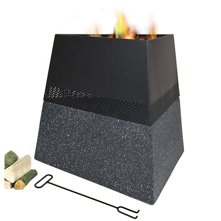 Customizable Leisure Touch Triangle Patio or Garden Fire Pits Modern Outdoor Origin Fire Pit Swimming Pool Mini Heater