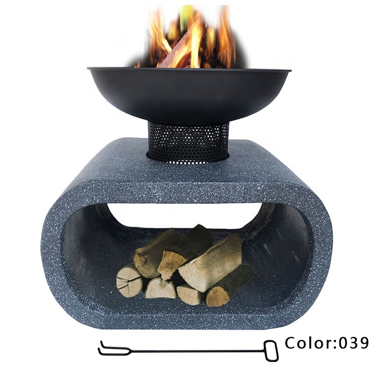 Wholesale High Quality Fire Pit Camping Custom Temperature Coating Iron MGO Outdoor Table Top Fire Pit Bowl for Cold Winter