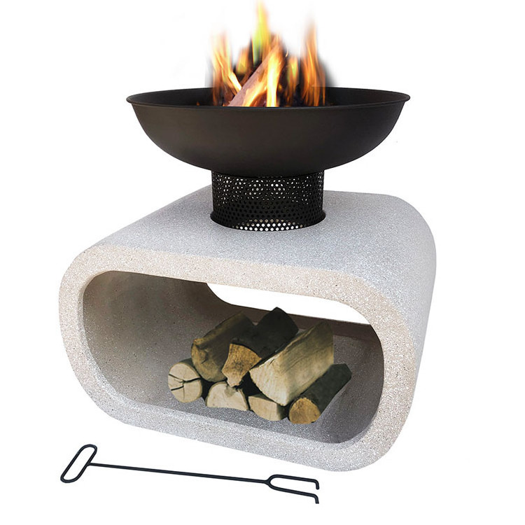 Wholesale High Quality Fire Pit Camping Custom Temperature Coating Iron MGO Outdoor Table Top Fire Pit Bowl for Cold Winter