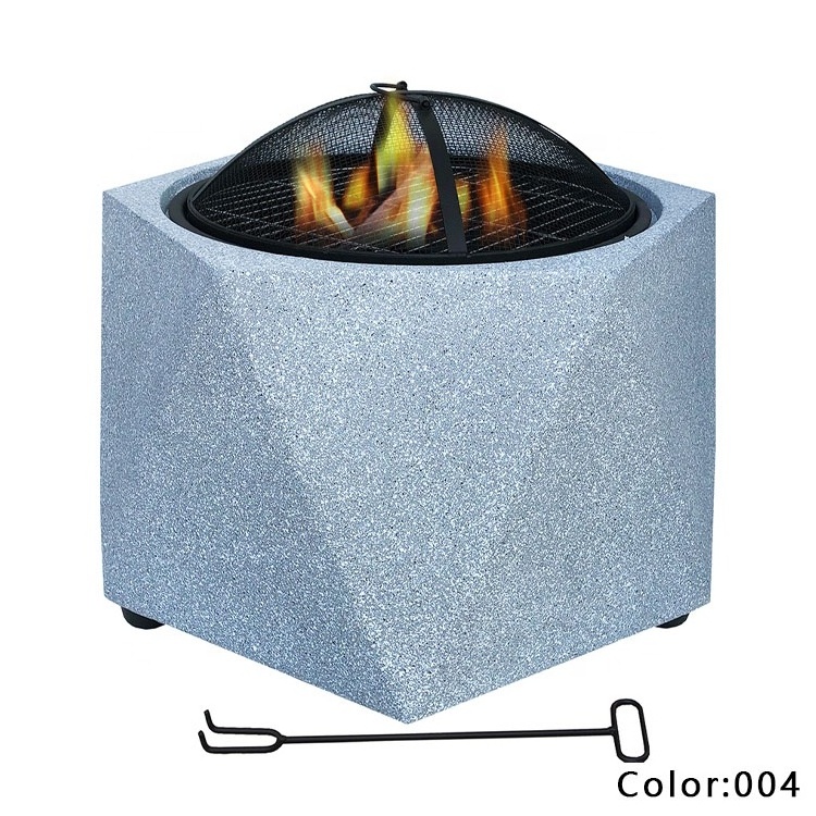 Round Outdoor Heating Stove Barbecue Stove Brazier Garden Courtyard Fireplace Fire Pit Bbq Fire Pits Wood Burning Outdoor Garden