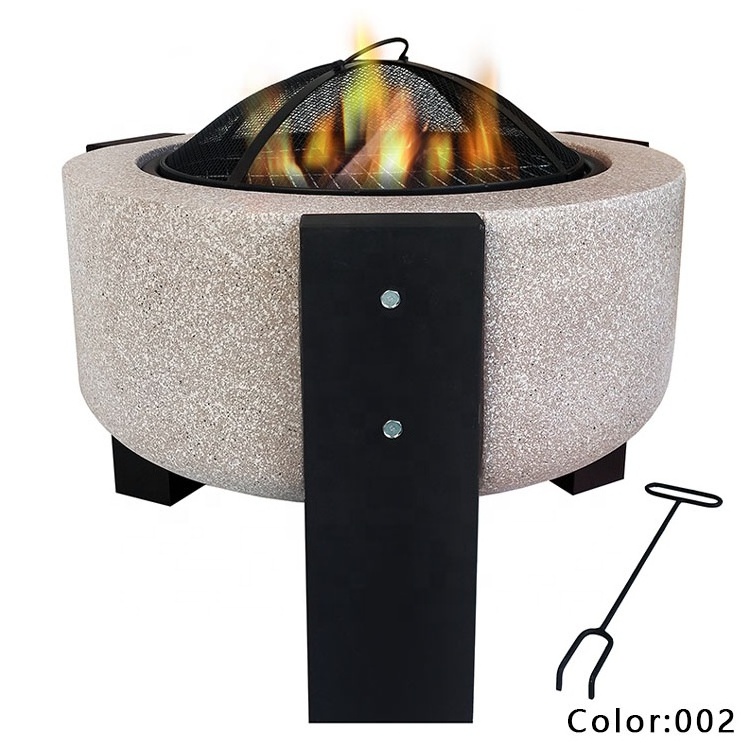 Patio Table Weatherproof Firepit Outdoor Courtyard High Quality BBQ Fire Pit Out Door Grill Stand Spark Protector Mesh Screen