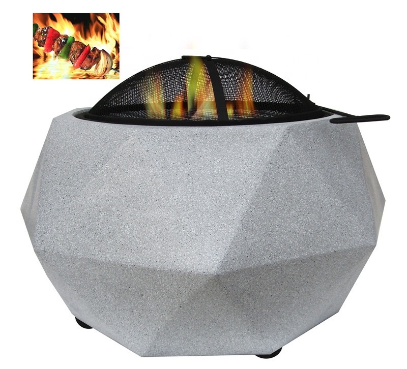 GARDEN FURNITURE FIRE PIT Outdoor BBQ Fire Pit Custom Wood and Charcoal  Burning Patio Bowl BBQ for All Season