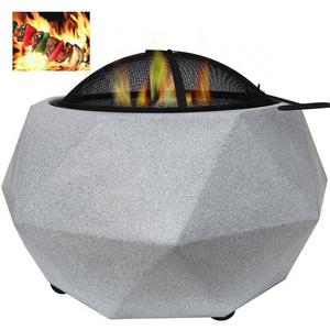 GARDEN FURNITURE FIRE PIT Outdoor BBQ Fire Pit Custom Wood and Charcoal  Burning Patio Bowl BBQ for All Season