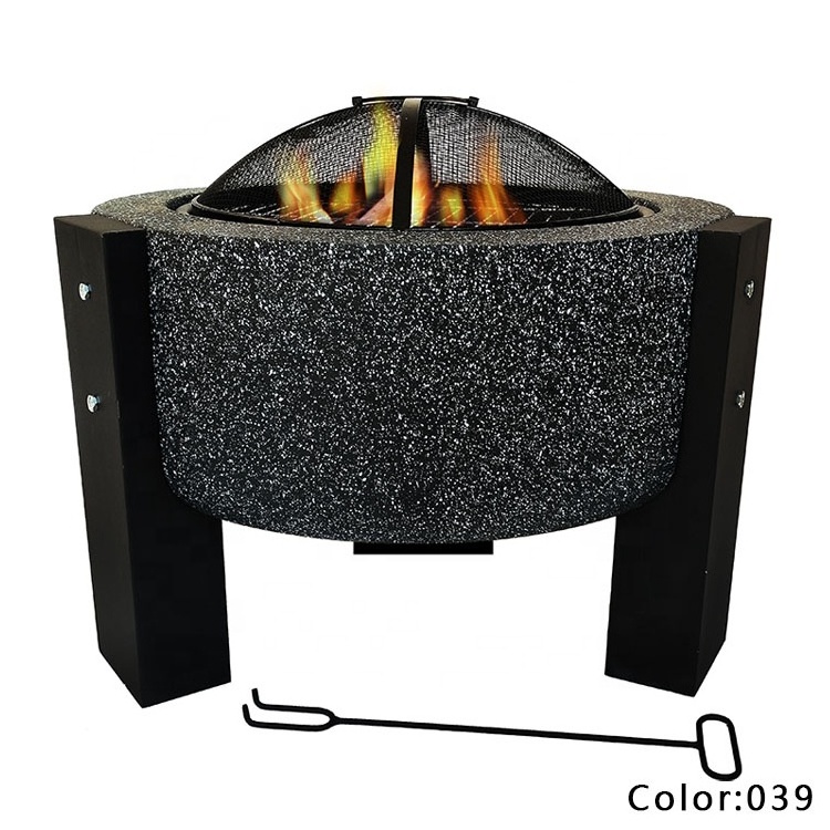 Outdoor Garden Multifunctional Fire Pit BBQ For Heating And Barbecue Round Fire Pit Large Wood Burning Barbecue Fire Pit