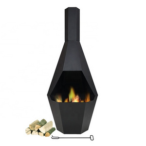 Modern Design Wood Stove with Chimney Outdoor Garden Patio Heater for Winter Fire Pit Wood Fireplace/Stove Pipe Chimenea Flue