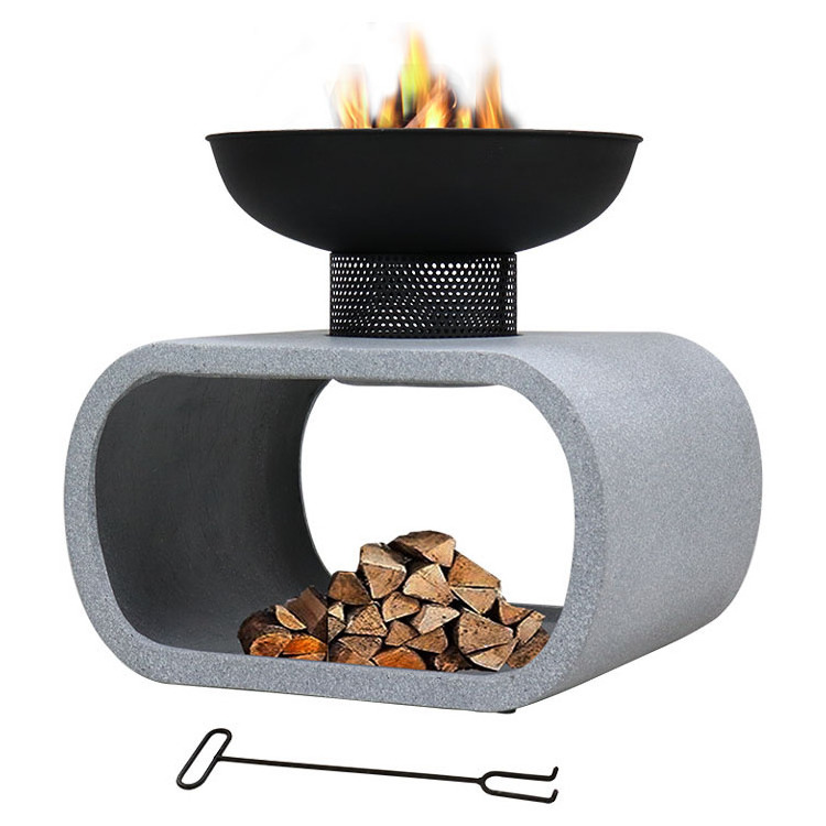 Wholesale High Quality Fire Pit Camping Custom Temperature Coating Iron MGO Outdoor Table Top Fire Pit Bowl for Cold Winter