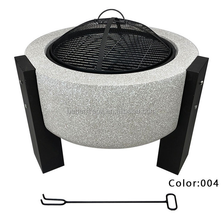 Patio Table Weatherproof Firepit Outdoor Courtyard High Quality BBQ Fire Pit Out Door Grill Stand Spark Protector Mesh Screen