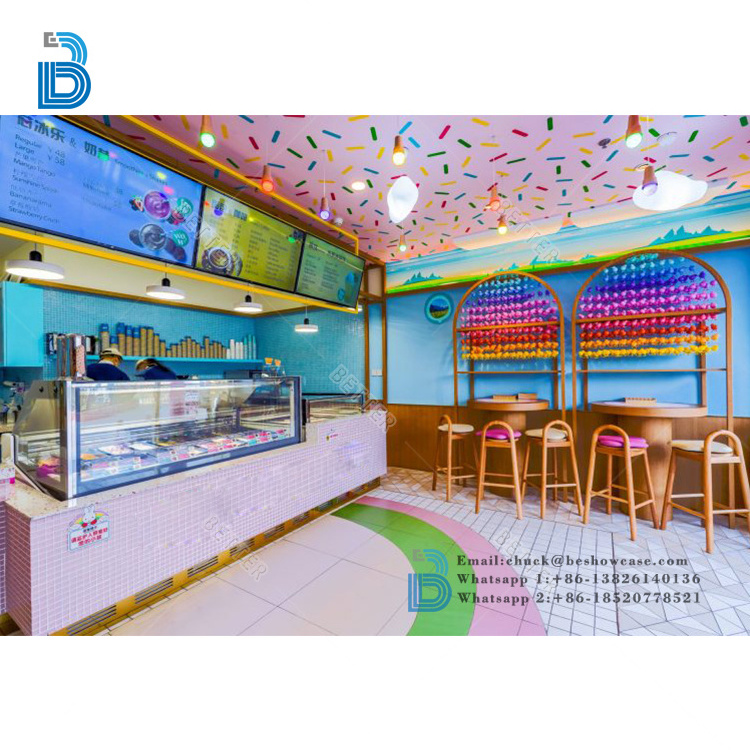 children style  bakery showcase ice cream shop decoration