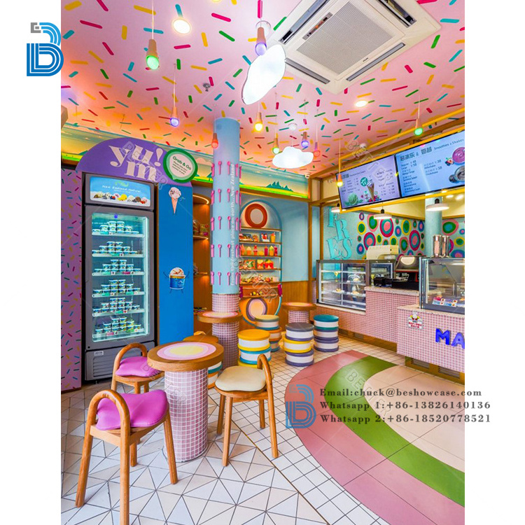 children style  bakery showcase ice cream shop decoration