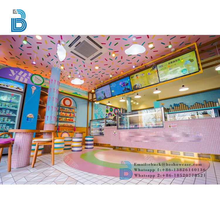 children style  bakery showcase ice cream shop decoration