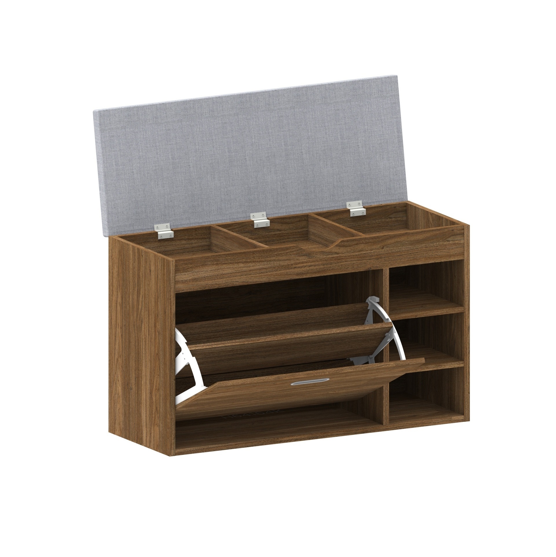 Modern Wooden Shoe Storage Seat Box Nordic White Saves Space Shoe Cabinet Brown Living Furniture  shoe rack