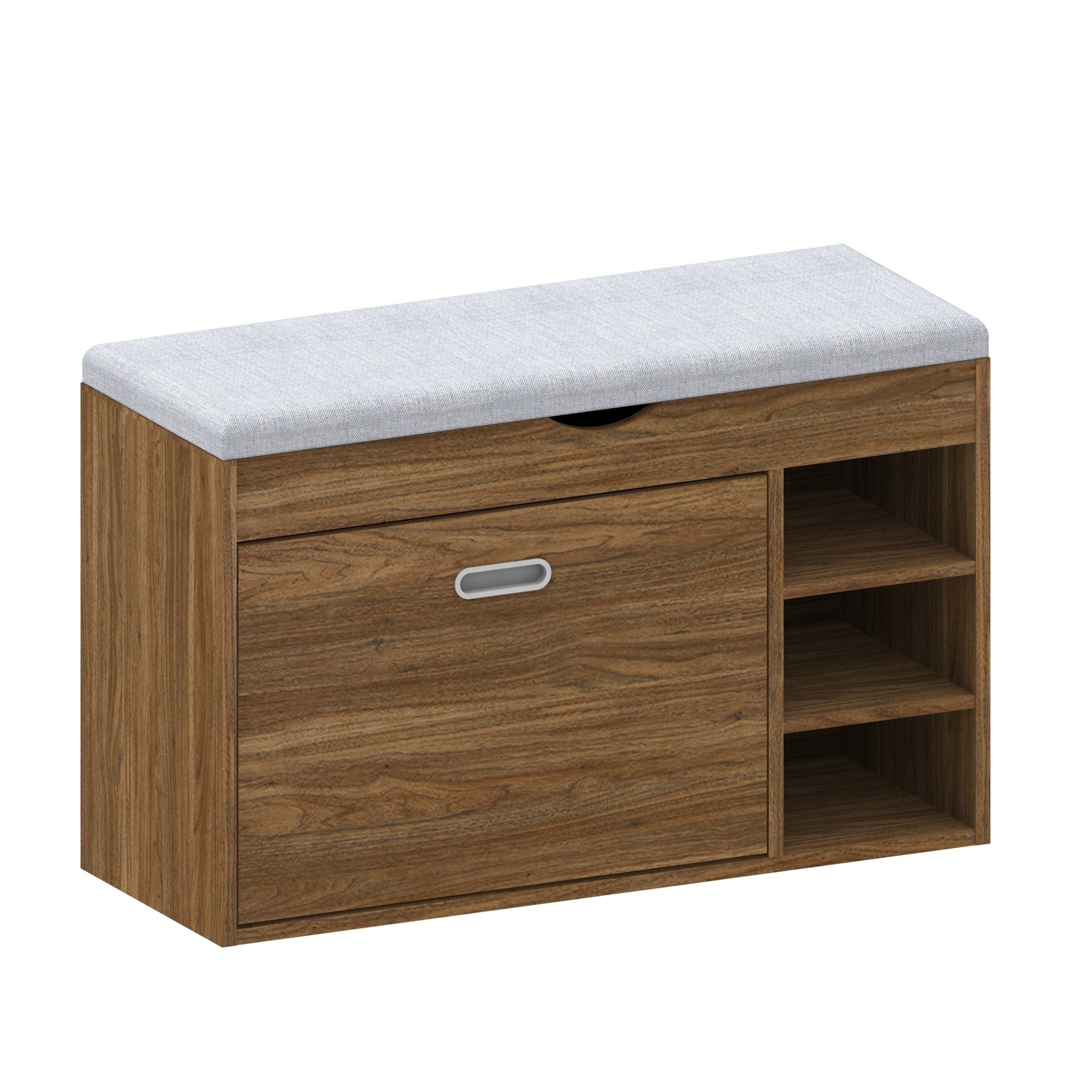 Modern Wooden Shoe Storage Seat Box Nordic White Saves Space Shoe Cabinet Brown Living Furniture  shoe rack