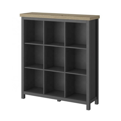 Bette Home Black 9 Cube home Office Storage Bookcase Shelf Small Industrial Book Shelf living room Bookcase Shelf