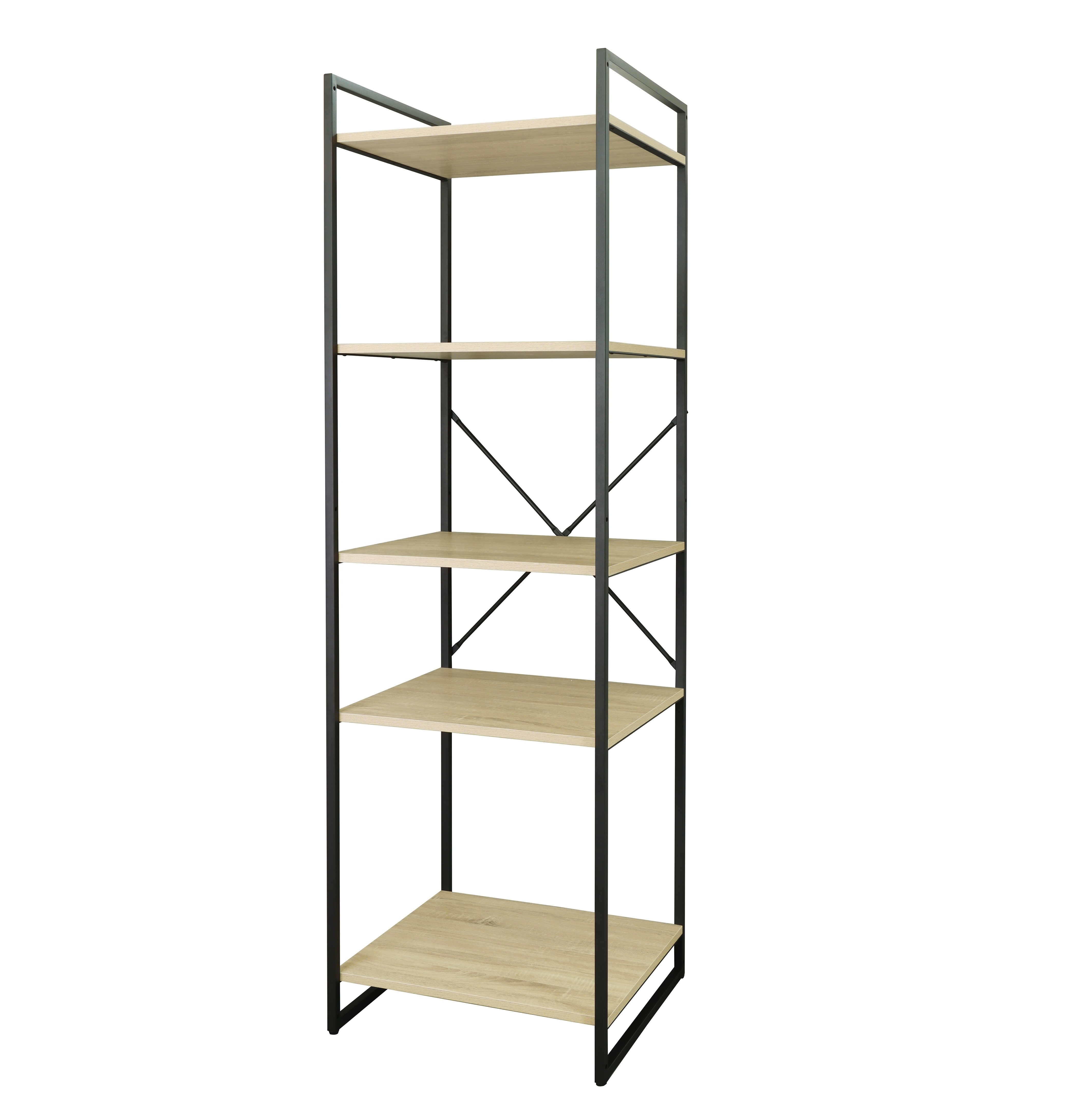 Closet Wardrobe closet Wardrobe cabinet  Stylish Standing Storage Rack Metal Frame and Wooden Shelves closet de madera